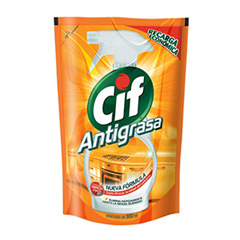   Limpiador De Cocina Antigrasa En Doypack Cif 900 Cc 