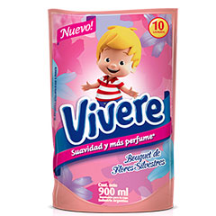   Suavizante Para Ropa Bouquet De Flores Silvestres Vivere 900 Ml 