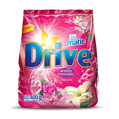 Jabon En Polvo Baja Espuma Rosas Y Lilas Drive 400 Gr