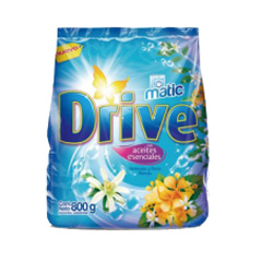 Jabon En Polvo Hortensia Y Flores Blancas Drive Matic 400 Gr