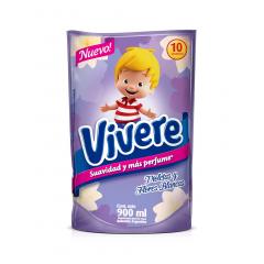 Suavizante Para La Ropa Vivere Violetas Y Flores Blancas 900Ml