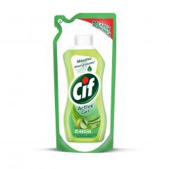 Detergente Lavavajilla Cif Active Gel Limón Verde Repuesto x 450 ml
