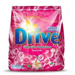 Jabón En Polvo Drive Regular Rosas Y Lilas 400Gr
