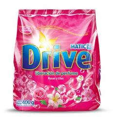 Jabón En Polvo Drive Matic Rosas Y Lilas x 400 Gr