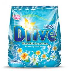Jabón En Polvo Drive Regular Hortensias Y Flores Blancas 400Gr