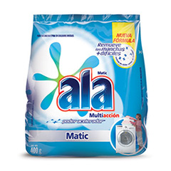 Jabon En Polvo Remueve Manchas Dificil Ala Matic 400 Gr