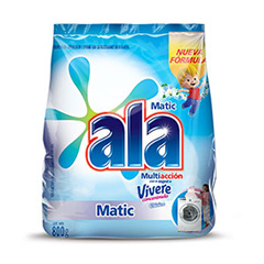   Jabon En Polvo Baja Espuma Multiaccion Toque De Vivere Clasico Ala Matic 800 Gr 