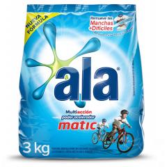 ALA MATIC MULTIACCION POLVO BAJA ESPUMA D/P X 3KG