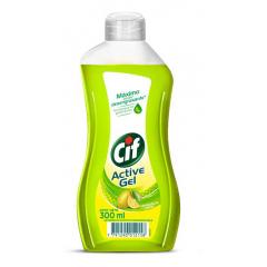 Detergente Lavavajilla Cif Limón x 300 Ml.