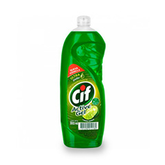 Detergente Lavavajilla Cif Limón Verde x 300 Ml.