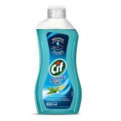 Detergente Lavavajilla Cif Active Gel Aloe Vera Y Limón x 600 Ml.