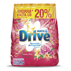 JABON DRIVE MATIC ROSAS/LILAS 5KG