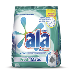 JAB/POLVO ALA MATIC FRESH 800G