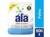 Jabon en polvo Ala regular Limpieza activa x 800 gr.