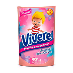   Suavizante Para Ropa Flores Silvestres Vivere 900 Ml 