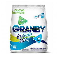 JABON GRANBY POLVO MATIC LAV. TOTAL 3KG