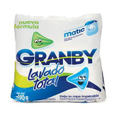 Jabon Polvo Lavado Total Granby 400 Gr