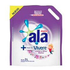   Jabon Liquido Para Ropa Con Suavizante Vivere Ala Matic 3 Lt 