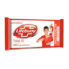 JABON LIFEBUOY TOTAL 10 3 X 125G