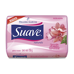 Jabon tocador leche con petalos de rosa Suave 3x90gr 