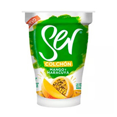 YOGUR SER COLCHON DE FRUTAS MANGO Y MARACUYA 185 GR