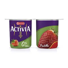 ACTIVIA 0% FRUTILLA 250 GR.
