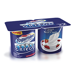Yogur Griego Frutilla Yogurisimo 2 Un 240 Gr