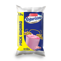 LA SERENISIMA YOGUR DE FRUTILLA SACHET X 1.3KG