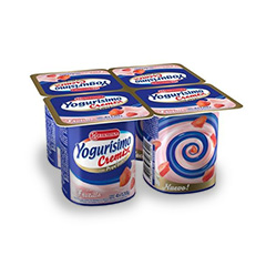 YOGUR YOGURISIMO CREMIX FRUTILLA PACK 4 x125 GR