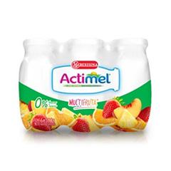 YUGOR ACTIMEL MULTIFRUTA 0% PACK 600 GR