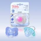 Chupete Transparente Tetina Latex Teddy 1 Un