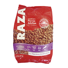 Alimento Para Perros Carne Con Cereal Y Arroz Raza 8 Kg