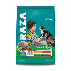 Alimento Para Gatos Carne Pescado Y Arroz Raza 1 Kg