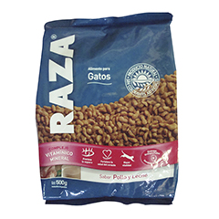 Alimento Para Gatos Raza Pollo y Leche x 500 Gr.