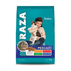 Alimento Para Gatos Pescado Raza 3 Kg