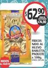 fideos nidos Barletta x500gr 