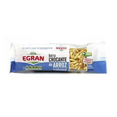 Barra De Arroz Crocante Tradicional Egran 3 Un 20 Gr