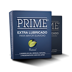 Preservativo Prime Extra Lubricados  x 3 Unidades