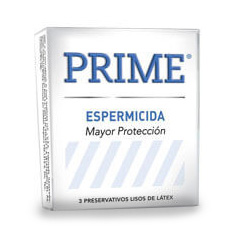 Preservativo Prime Espermicida x 3 Unidades