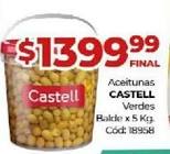 Aceitunas Verdes En Balde Castell 2.5 Kg