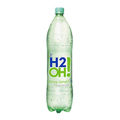 AGUA SABORIZADA H2OH CON GAS LIMA LIMON 1.5 L