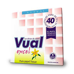 servilletas Vual x40u.