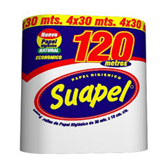 Papel higienico SUAPEL x 120mts