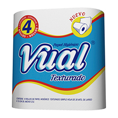 Papel Higienico Blanco Hoja Simple Vual 30 Mt 4 Un