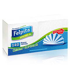   Servilletas Blancas Felpita 140 Un 