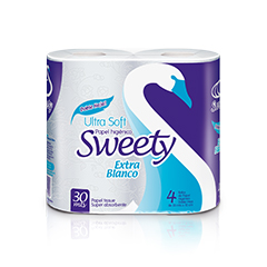 Papel higienico sweety extra blanco 4 x 30mts_unidad