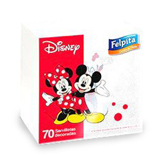   Servilleta Felpita Disney 70 Un 