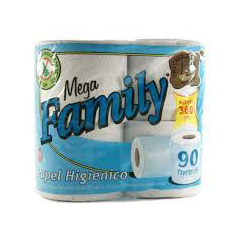 Papel Higiénico Mega Family x 4 x 90 mts