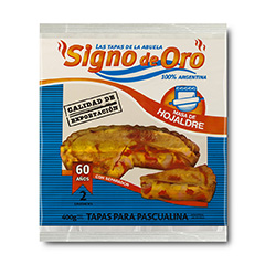 Signo de oro tapa pascualina  hojaldre 