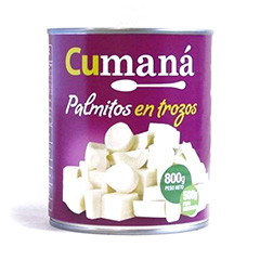 PALMITOS CUMANA TROZOS 800G